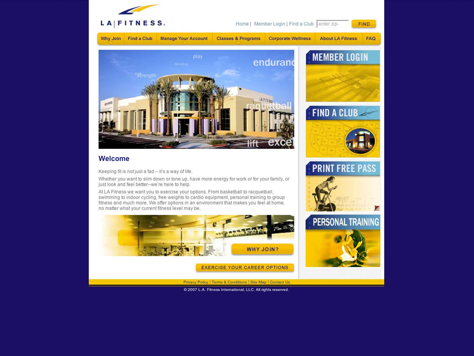 LA Fitness Web Design & Development