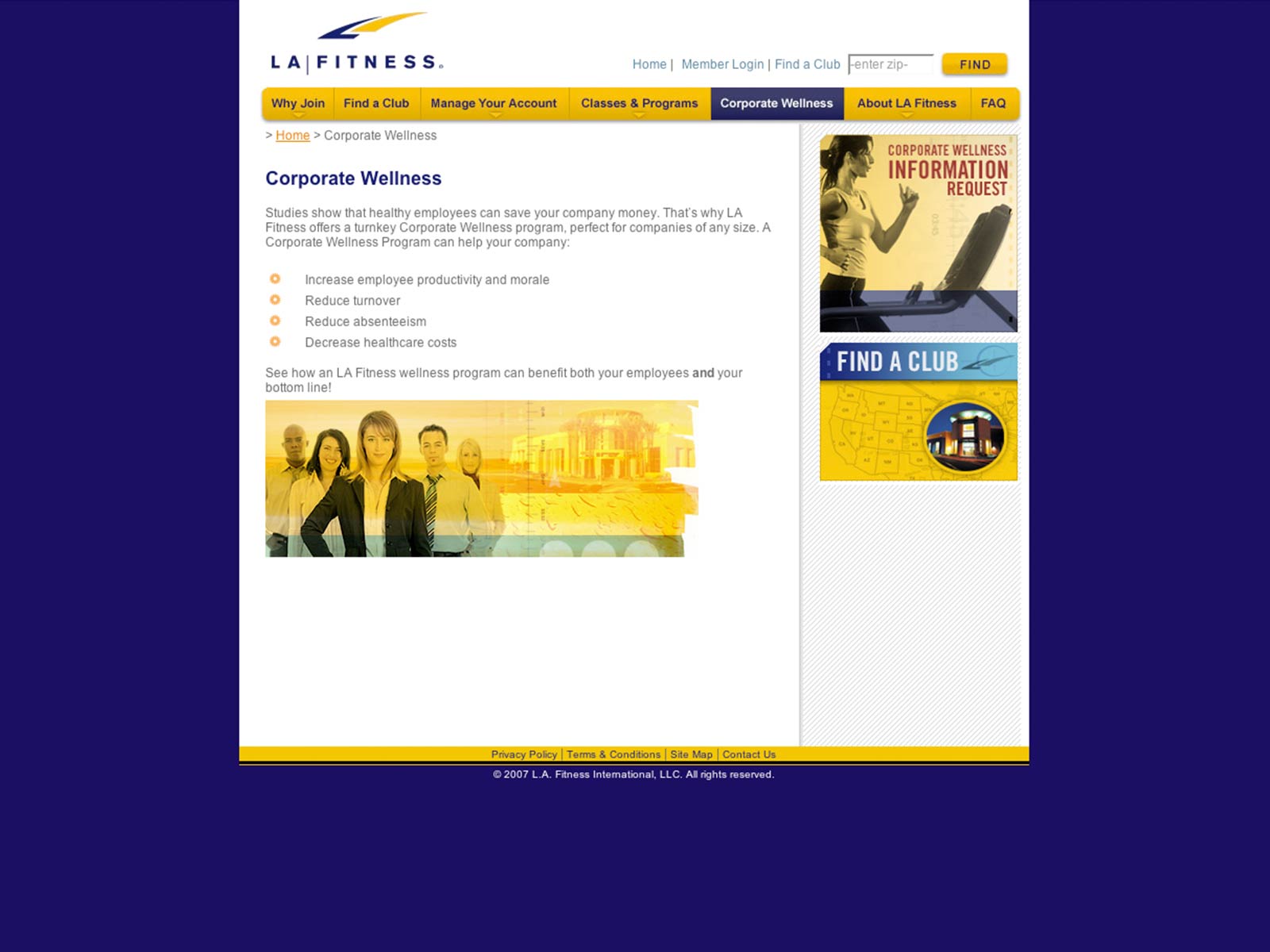 LA Fitness Web Design & Development