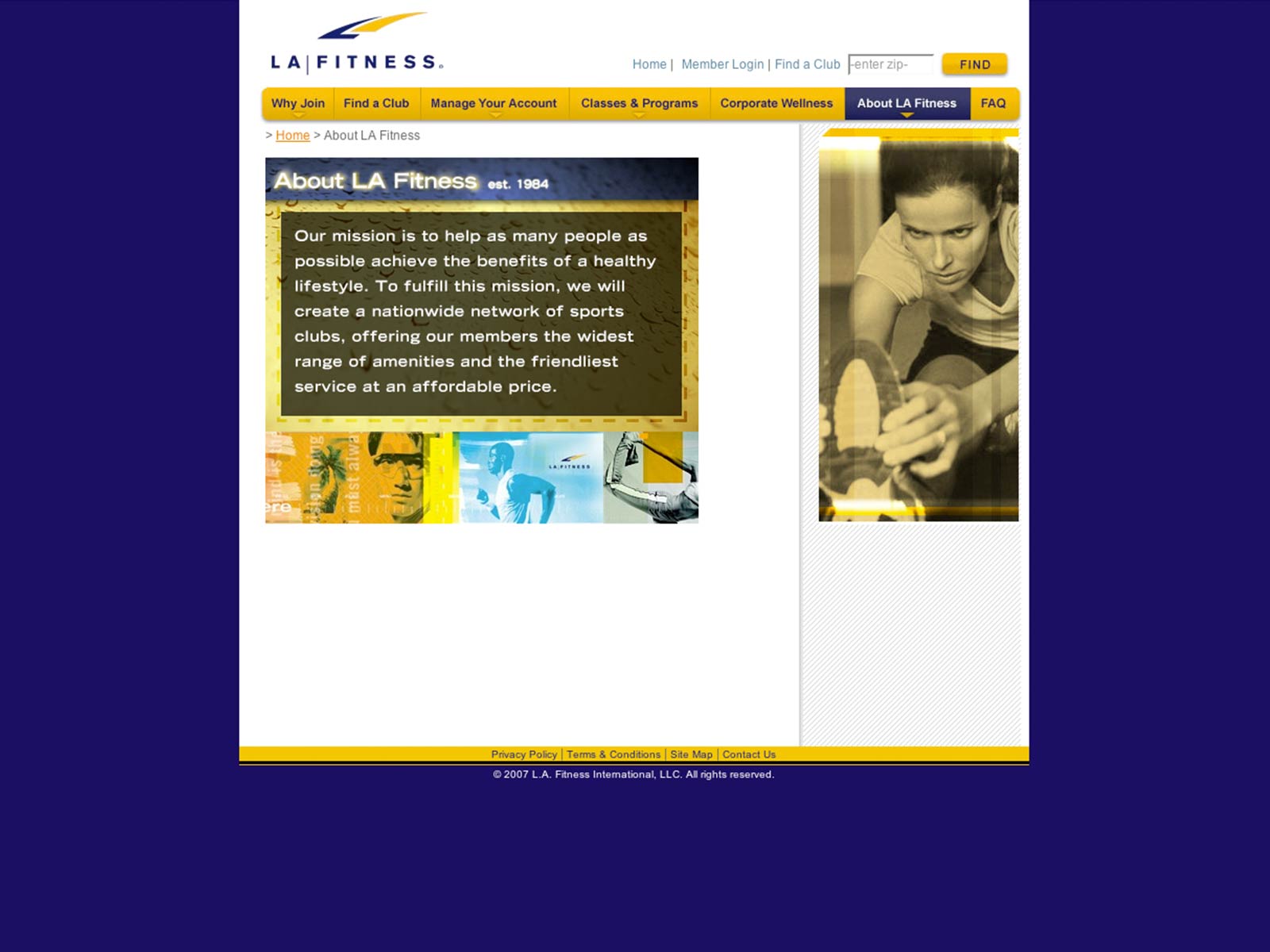 LA Fitness Web Design & Development